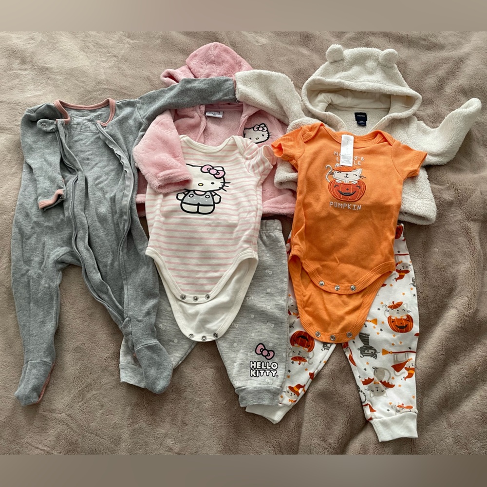 Baby girl 3-6m halloween bundle
